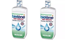 Pack Of 2 Biotene Dry Mouth Gentle Oral Rinse Mild Mint 16 Oz Each Fast Shipping