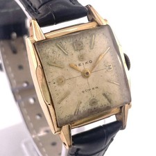 Working SEIKO 14k Manual Wind Vintage SUPER Gold Plated