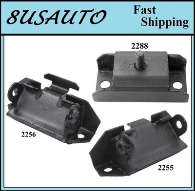 3 PCS MOTOR & TRANS MOUNT FIT 1975-1977 PONTIAC GRAND LEMANS, LEMANS 6.6L - AUTO