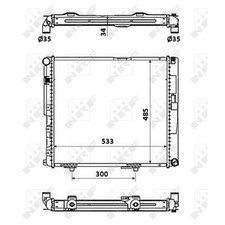 NRF Motork&uuml;hler f&uuml;r Mercedes 124 E-Klasse