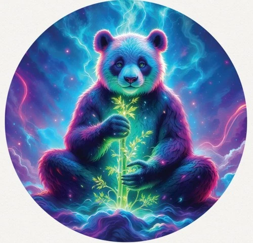 Hayleybug 1 oz Center of Everything silver Panda Rose Gold w/ COA POP 5 Round #1