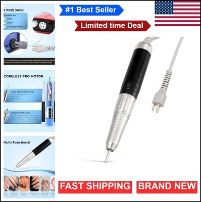Nail Drill Handpiece Replacement 30000 RPM 3 Pin Twist Lock Chuck Ergonomic Low