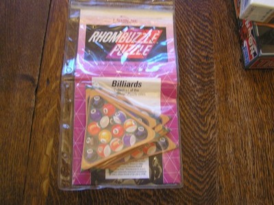 1995 B Dazzle RhomBuzzle Puzzle 8 Puzzle Tiles BILLIARDS Brain Teaser Game