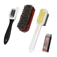 4Piece Set Suede Brush for Shoes, Double Sided Shoe Care Set for Rough...
