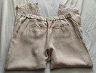 CHICO's Oatmeal Beige LINEN (?) CROPPED Pant Sz 1 (27 Inch Inseam) — photo 3