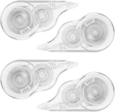 4 Pcs 39.4 Ft White Out Correction Tape, Whiteout Tape Roller, Tear-Resistant Ta