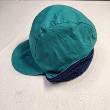 Vintage LL Bean Hat Cap Teal Gore-Tex Fleece Lined Trapper Earflap USA