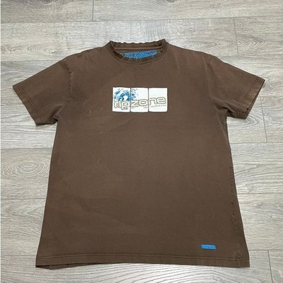 Vintage Ripzone International Brown Skate T-Shirt Y2K Grunge Cyber Punk Tee L