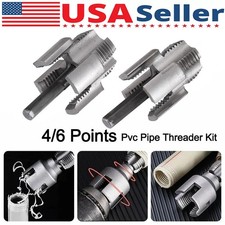 Integrated Internal  External Pipe ThreadingTool, PVC Pipe - Threader Kit USA