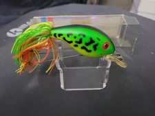 Vintage Rebel Fastrac Weedless Wee-R Fishing Lure - 2" Firetiger Weedless Crank