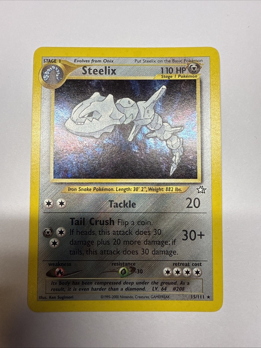 Steelix 英語版 15/111 Steelix 15/111 Pokemon Neo Genesis Holo | eBay