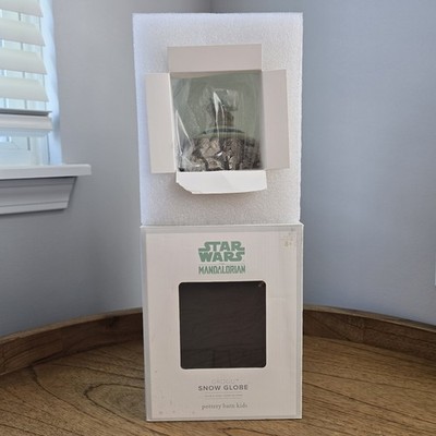 Pottery Barn Kids Star Wars The Mandalorian Grogu Snow Globe Brand New In Box
