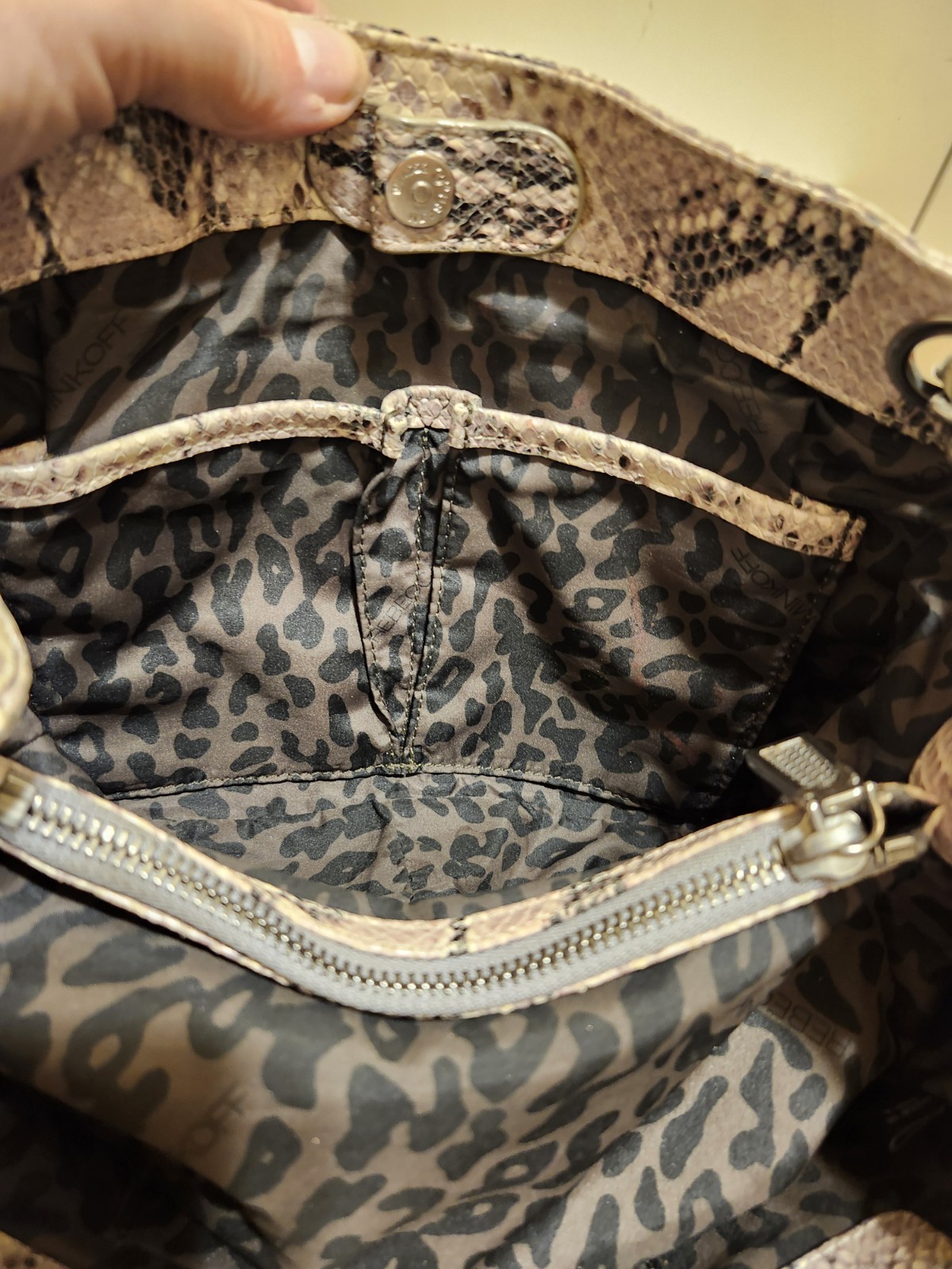 Rebecca Minkoff Python Embossed Leather Chain Lin… - image 14