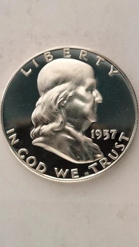 1957 United States Proof Franklin Half Dollar