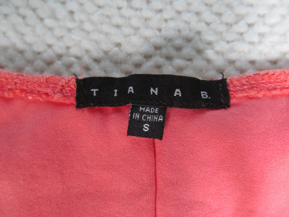 Women's Dress Size Small  TIANA B.  Sheath Short Sleeve Coral  - Image 4 of 4