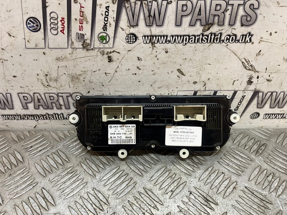 VW GOLF GTD MK6 SCIROCCO HEATER CLIMATE CONTROL UNIT 5K0907044GK 2008-2012 - Image 4 of 4