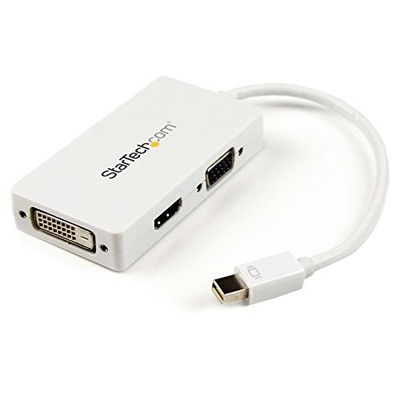 Startech MDP2VGDVHD Mini DisplayPort to VGA/DVI/HDMI Adapter White