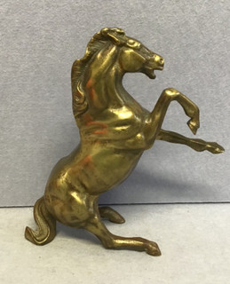 Vintage Brass Horse Stallion rearing up 3kg ornament metal T84