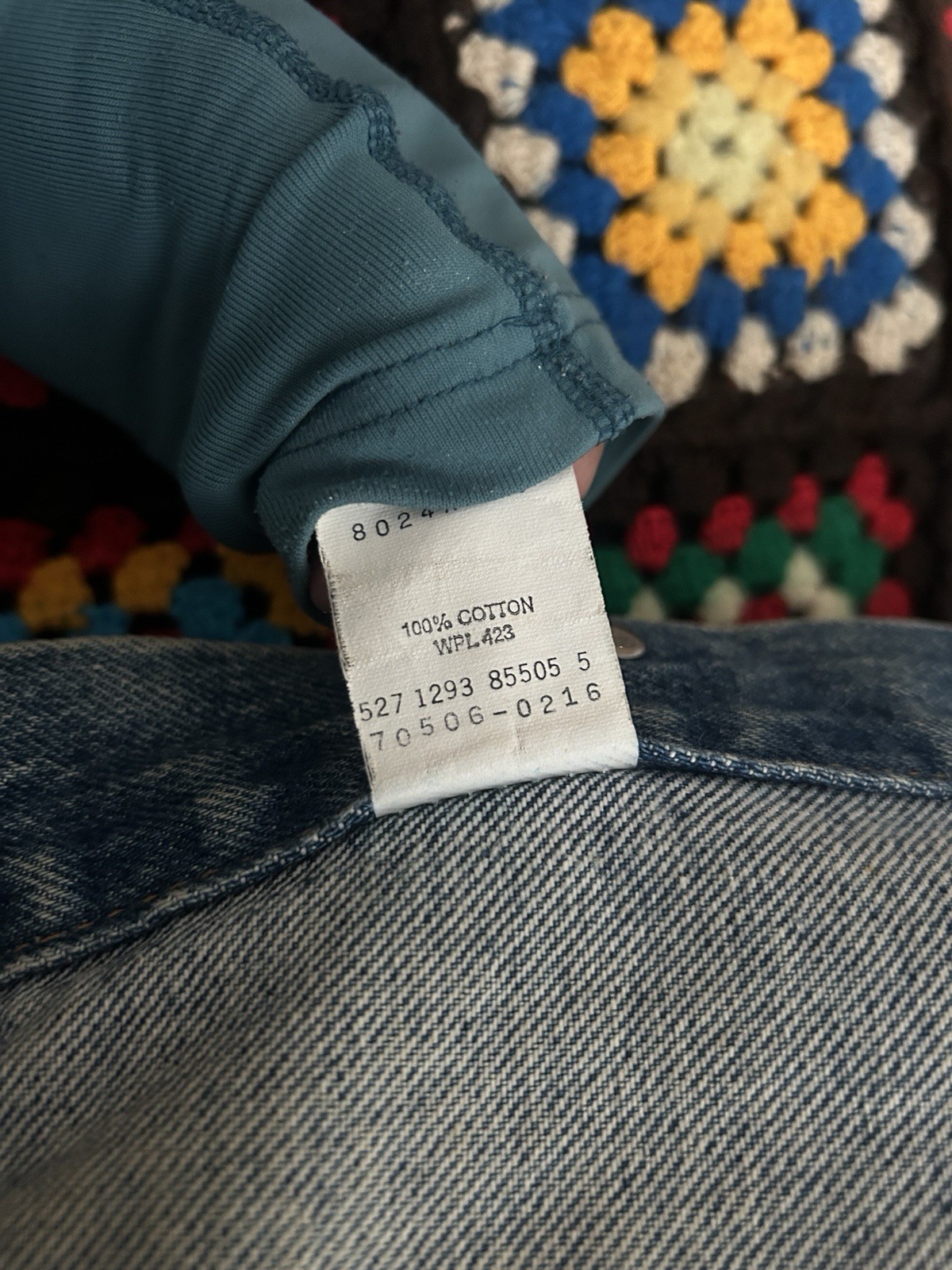 90s Rolling Stones x Levi's denim jacket VOODOO LOUNGE Good condition Rare image 9