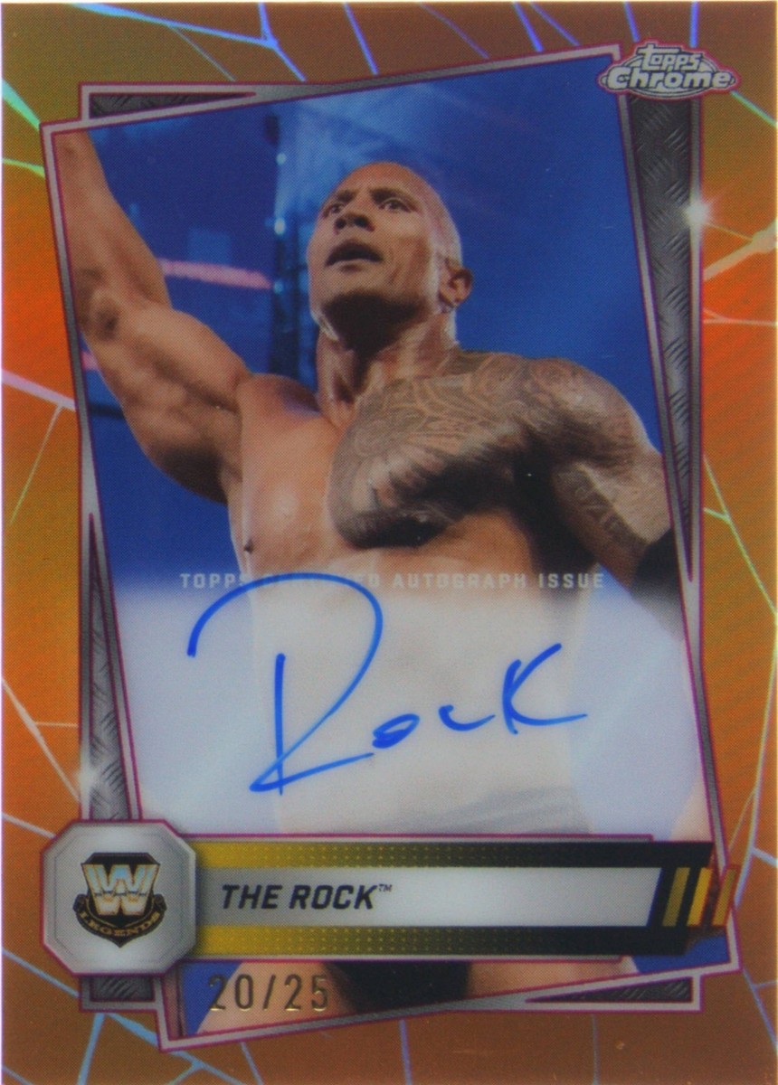2025 Topps Chrome WWE - The Rock #CLA-RK for sale | eBay