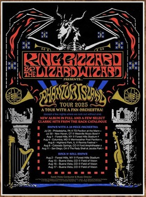 KING GIZZARD & THE LIZARD WIZARD Phantom Island Tour 2025 Ltd Ed