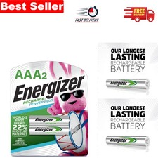 Power Plus 2-Pack AAA Rechargeable Batteries: Eco-Friendly 800mAh, Multiple Uses 13.99 per battery