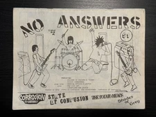 No Answer Magazine Issue #2 1985 Punk Fanzine Hardcore