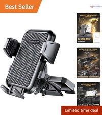 Car Phone Mount CD Slot Holder Universal Anti-Scratch Locking Adjustable