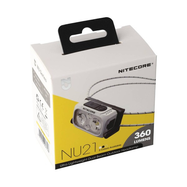 Nitecore NU21 Stirnlampe Wiederaufladbar Yellow, Max. 360 Lumen-image