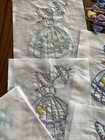 Jack Dempsey Stamped Quilt Blocks 9"X9" 12/Pkg-Parasol Lady Started W/Thread — photo 2