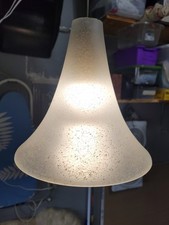 8" 8"Pendant Light Dimmable Led Italian mid century Modern Gold And White.