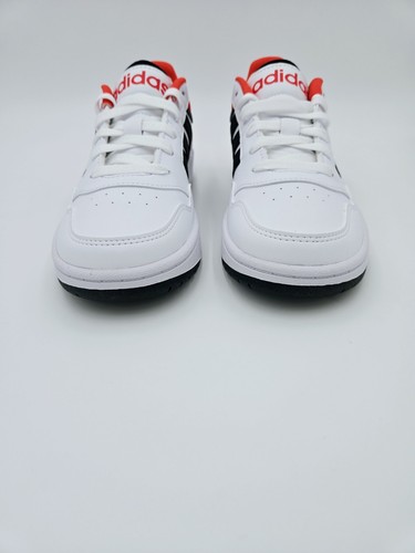 Adidas Hoops 3.0 K White/ Black kid's Basketball shoes GZ9673. #A2 - Picture 5 of 9