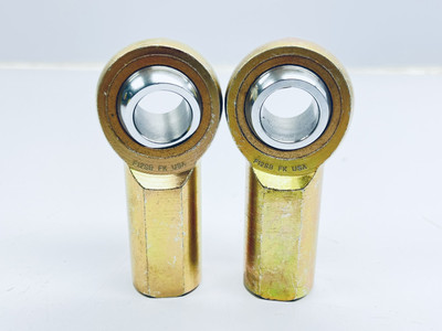 LOT OF 2 FK F12SB FEMALE RIGHT HAND 3/4''-BORE ROD END 3/4-16-THREAD