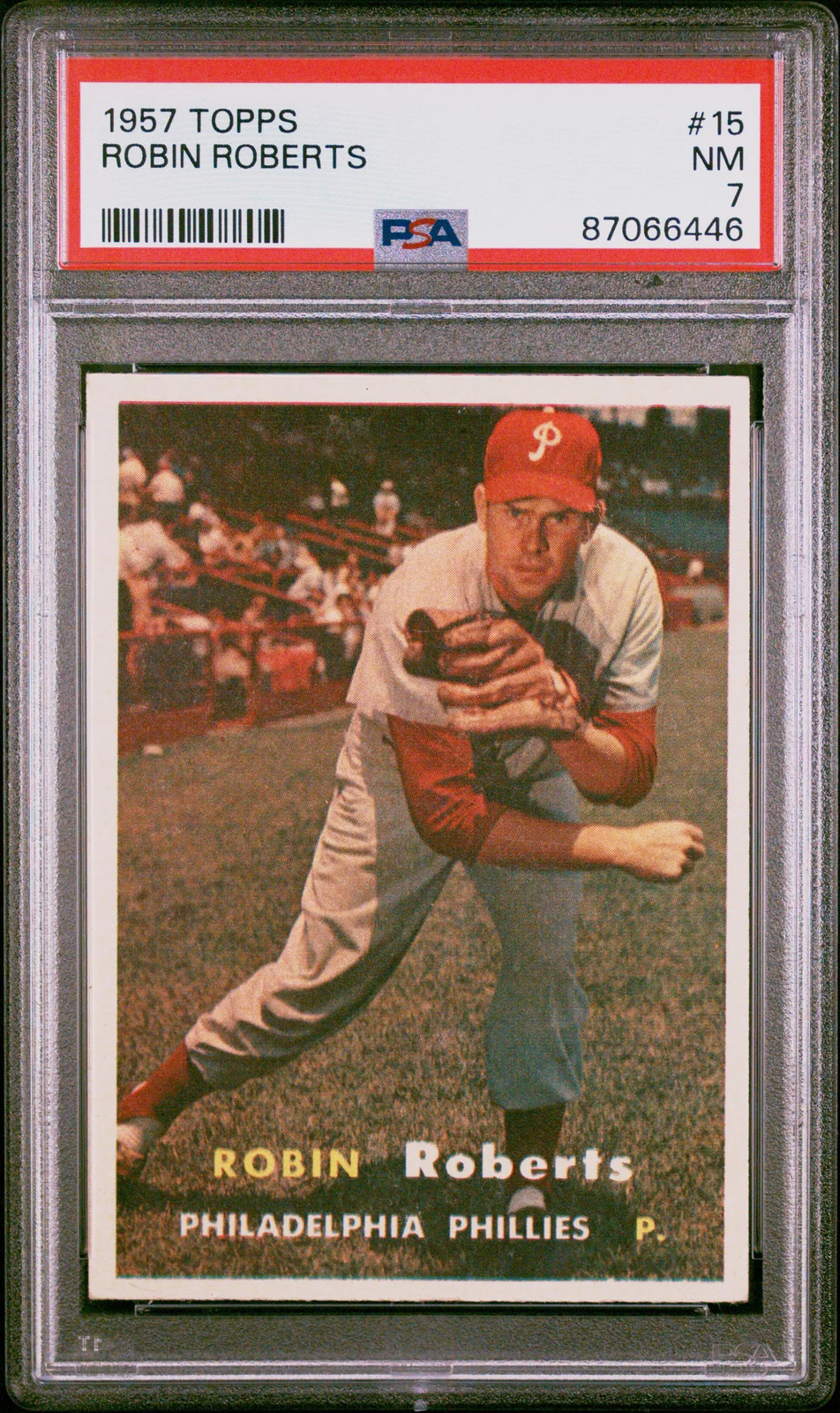 1957 Topps Robin Roberts #15 PSA 7