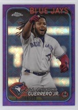 2024 Chrome Logofractor Edition Purple Refractor /250 Vladimir Guerrero Jr 14md