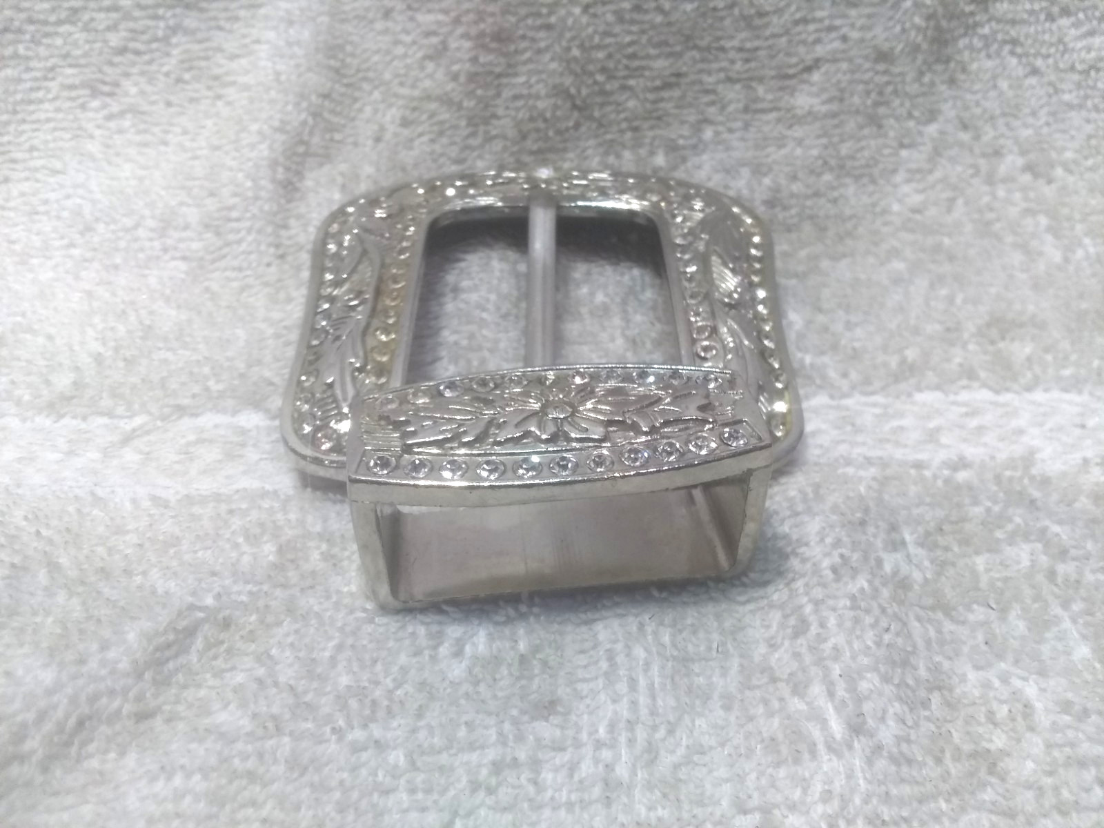 Large Rhinestone Filled Western Replacement Buckl… - image 7