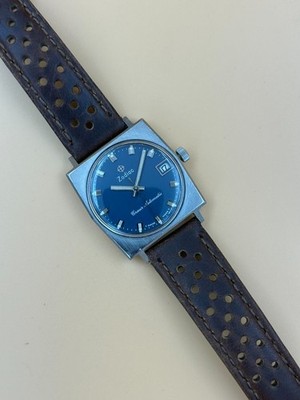 Zodiac Corsair Automatic Vintage 34mm Automatik Swiss Made Lederarmband