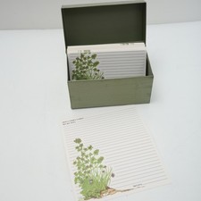 1980 Current Blank Recipe Cards 30 & Vtg Green Metal File Box Kitchen Recipes