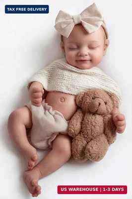 BABESIDE Full Body Silicone Reborn Baby Dolls - 12 Inch (Weight 3 lb) Weighted F