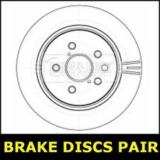 Par de discos de freno traseros para LEXUS GS OPT2/2 III 2.0 300 8AR-FTS L1 9A79