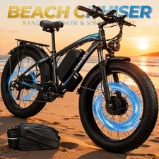 QIANCHICE 5000W Dual Motor Electric Bike 26"Fat Tire Long Range 45MPH E-Bike