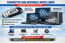 CHIAVETTA USB AVVIABILE ANTIX LINUX – IL MASSIMO PER VECCHI PC 32-BIT