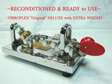 ~VIBROPLEX 1972 "Original" DELUXE BUG TELEGRAPH KEY~RECONDITIONED & WORKING~