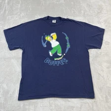 VTG The Simpsons Homer Duffer Beer Alcohol Golf Tshirt Mens XL 2000's Y2K