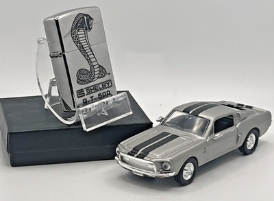 Original Brandneu 2017 Zippo Feuerzeug ICONIC SHELBY GT 500 Schreibtischplatte Sammler Set
