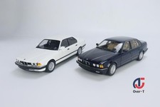 MINICHAMPS 1:18 BMW 730i (E32) 1986 Full Open Blue /White Diecast Model Car