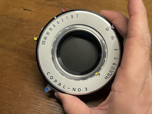 *Rare 3S : Mint w/ Graflex Board* Copal #3S No.3S ( Old No.3 Standard ) Shutter - Picture 9 of 12