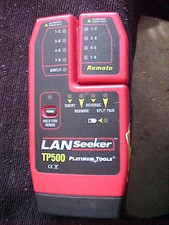  LanSeeker  TP500 Cable Tester-Platinum Tools -NICE COND   see pics !@! 