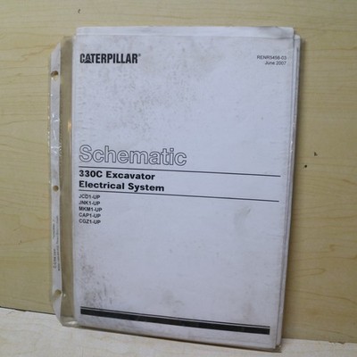 CAT 330C CRAWLER EXCAVATOR Hydraulic SCHEMATIC Shop Service Manual repair 2007