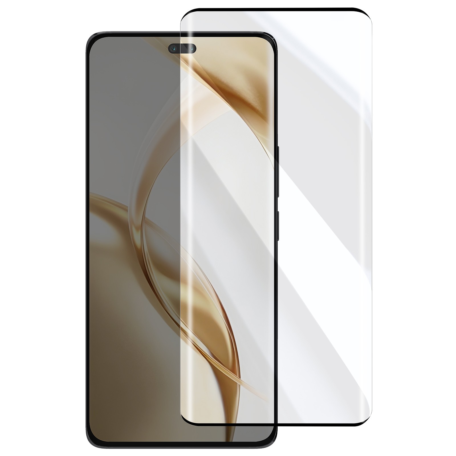 Protection verre trempé Honor 200 Pro Avizar noir finition premium